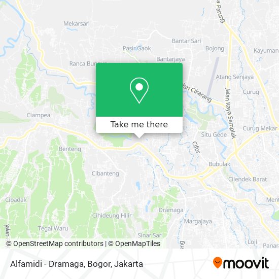 Alfamidi - Dramaga, Bogor map