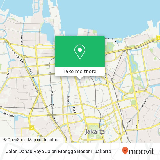 Jalan Danau Raya Jalan Mangga Besar I map