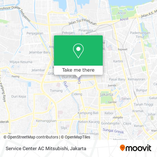 Service Center AC Mitsubishi map