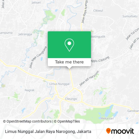 Limus Nunggal Jalan Raya Narogong map