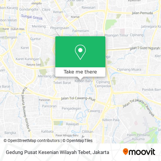 Gedung Pusat Kesenian Wilayah Tebet map