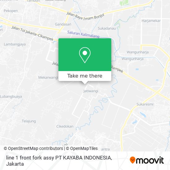 line 1 front fork assy PT KAYABA INDONESIA map