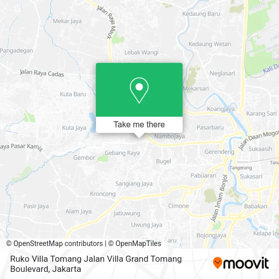 Ruko Villa Tomang Jalan Villa Grand Tomang Boulevard map