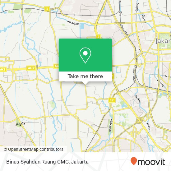 Binus Syahdan,Ruang CMC map