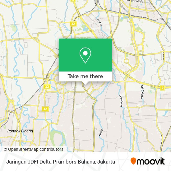 Jaringan JDFI Delta Prambors Bahana map