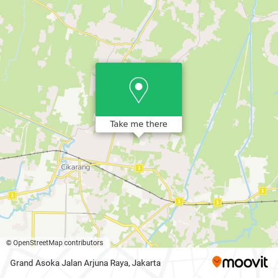 Grand Asoka Jalan Arjuna Raya map