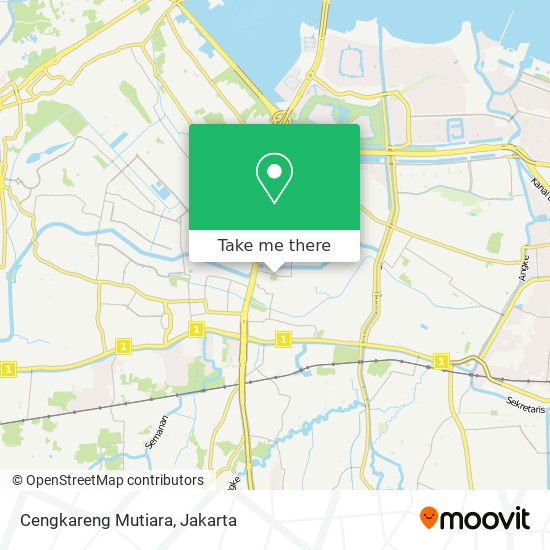 Cengkareng Mutiara map