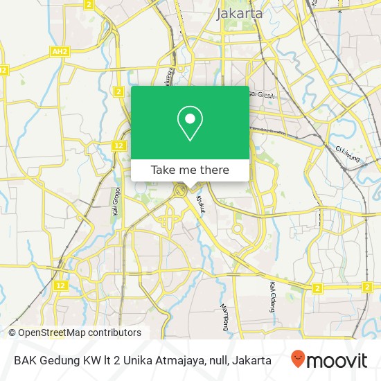 BAK Gedung KW lt 2 Unika Atmajaya, null map