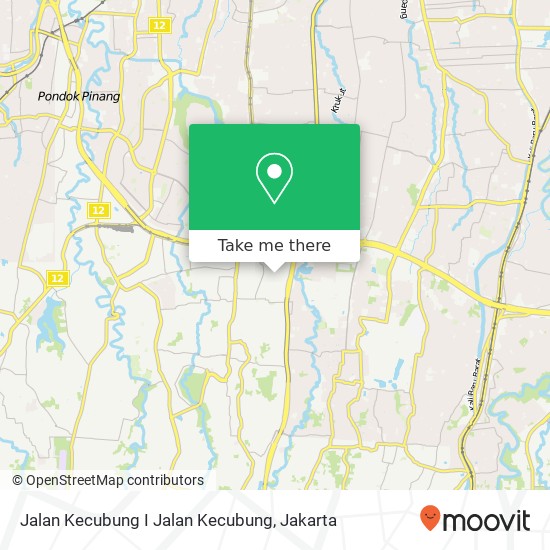 Jalan Kecubung I Jalan Kecubung map