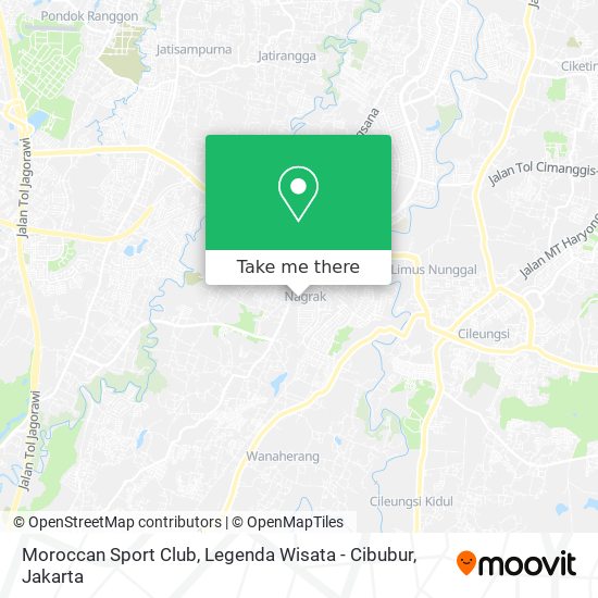 Moroccan Sport Club, Legenda Wisata - Cibubur map