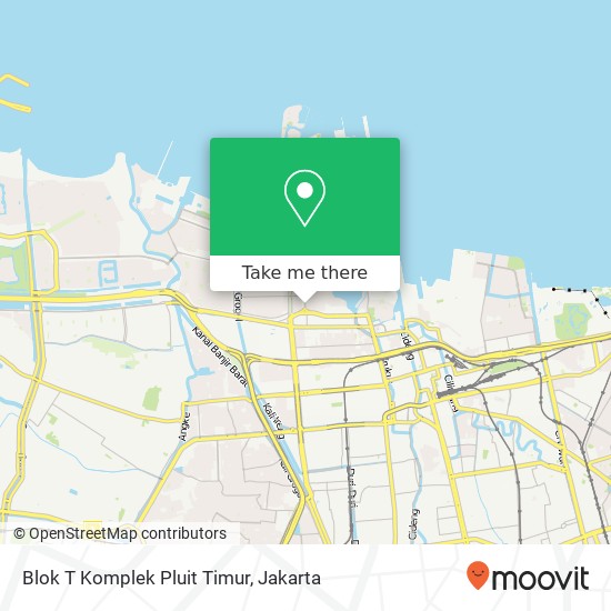 Blok T Komplek Pluit Timur map