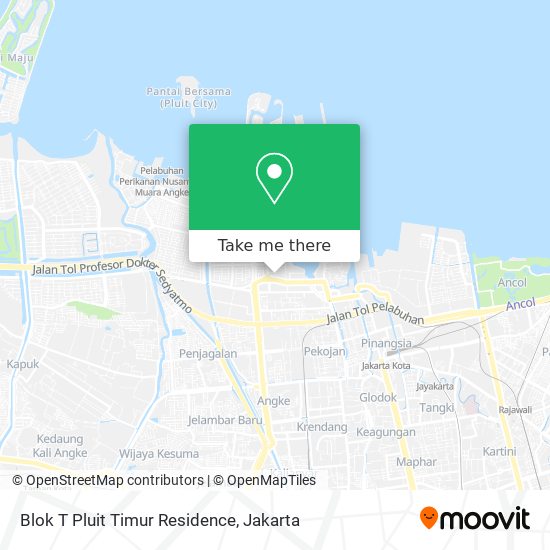 Blok T Pluit Timur Residence map