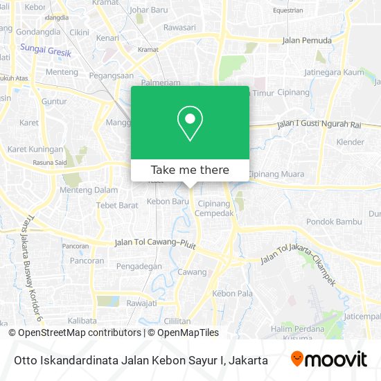 Otto Iskandardinata Jalan Kebon Sayur I map