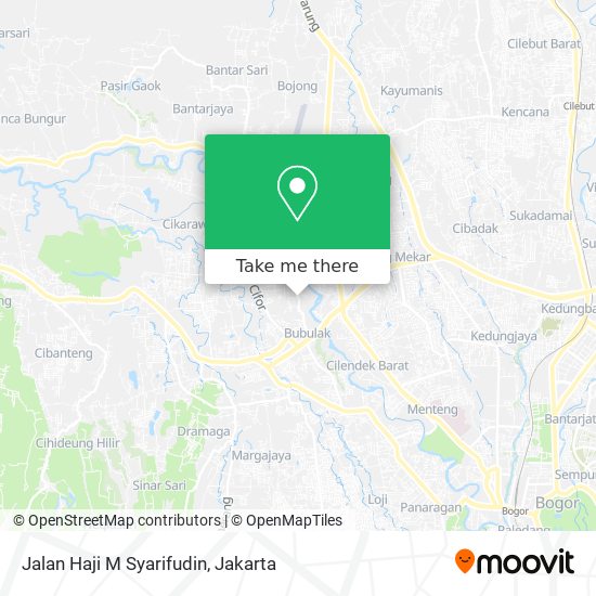Jalan Haji M Syarifudin map
