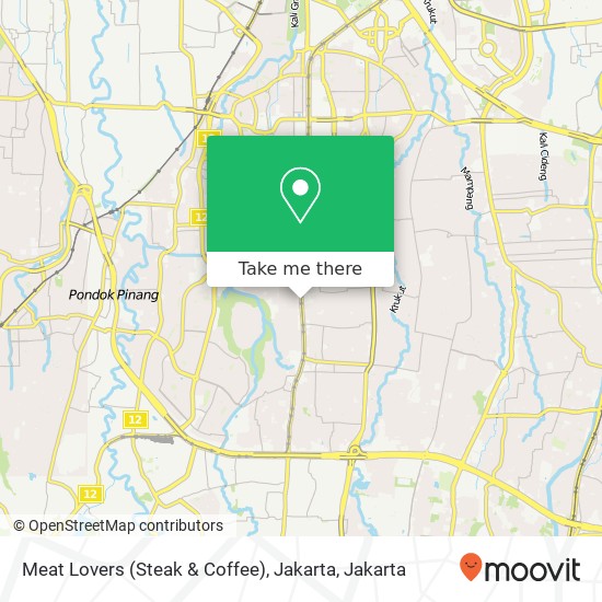 Meat Lovers (Steak & Coffee), Jakarta map