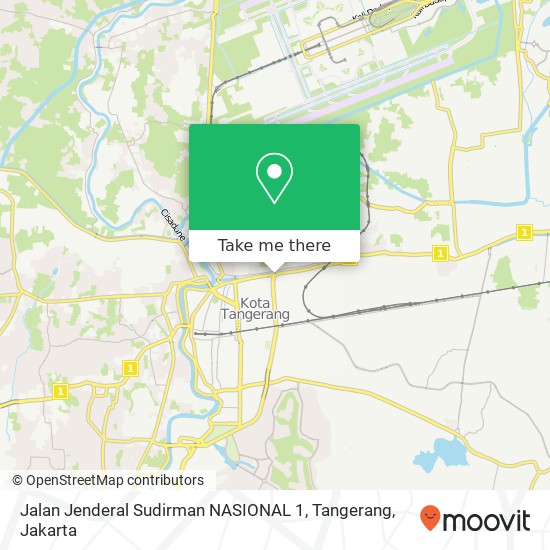 Jalan Jenderal Sudirman NASIONAL 1, Tangerang map
