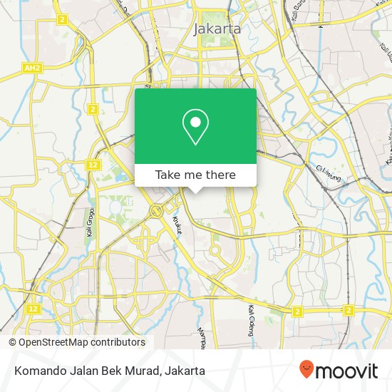 Komando Jalan Bek Murad map