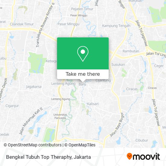 Bengkel Tubuh Top Theraphy map