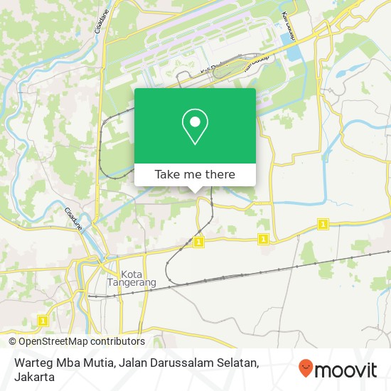 Warteg Mba Mutia, Jalan Darussalam Selatan map