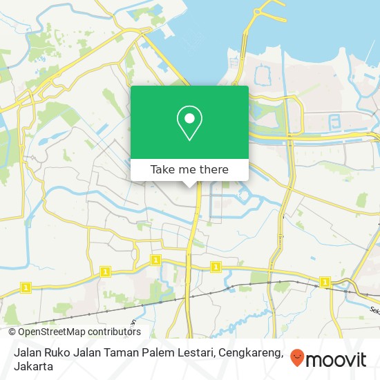 Jalan Ruko Jalan Taman Palem Lestari, Cengkareng map