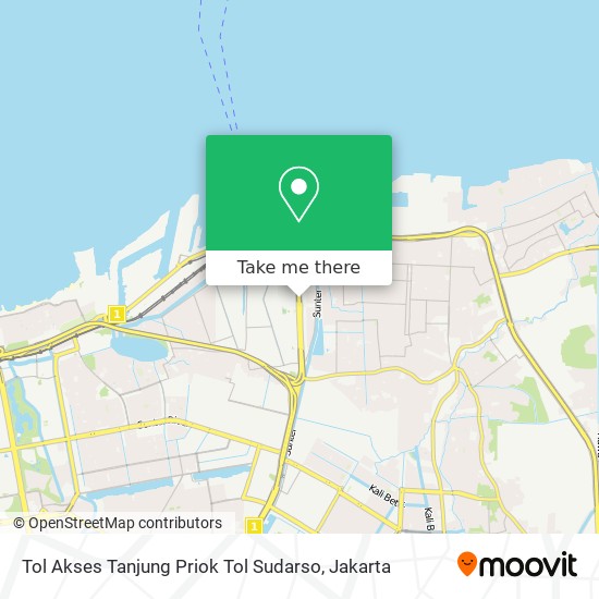 Tol Akses Tanjung Priok Tol Sudarso map