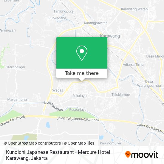 Kunoichi Japanese Restaurant - Mercure Hotel Karawang map