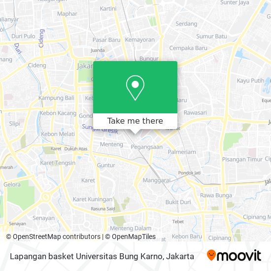 Lapangan basket Universitas Bung Karno map