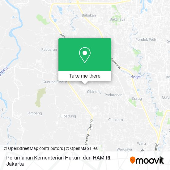 Perumahan Kementerian Hukum dan HAM RI map