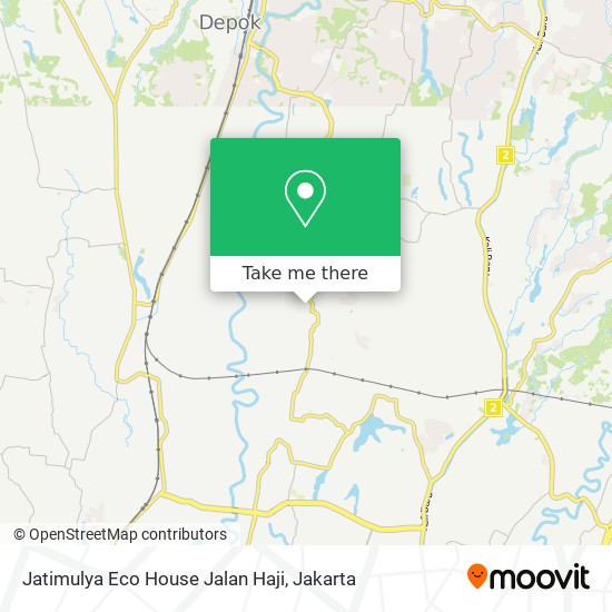 Jatimulya Eco House Jalan Haji map