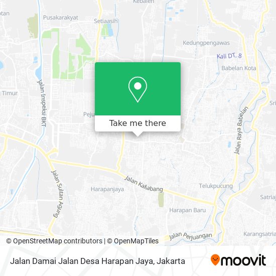 Jalan Damai Jalan Desa Harapan Jaya map