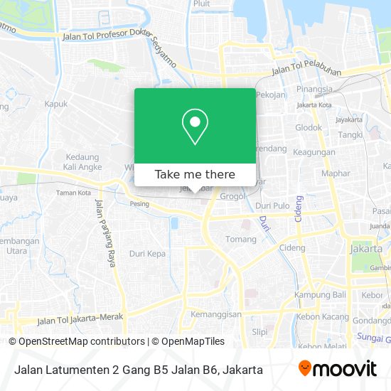 Jalan Latumenten 2 Gang B5 Jalan B6 map