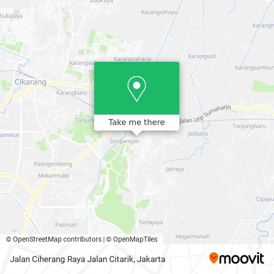 Jalan Ciherang Raya Jalan Citarik map