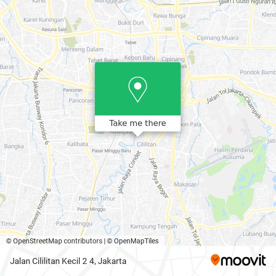 Jalan Cililitan Kecil 2 4 map