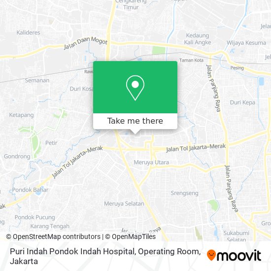 Puri Indah Pondok Indah Hospital, Operating Room map