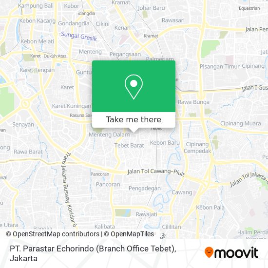 PT. Parastar Echorindo (Branch Office Tebet) map