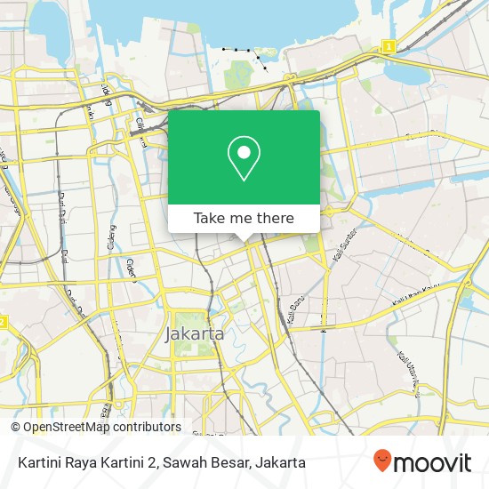 Kartini Raya Kartini 2, Sawah Besar map