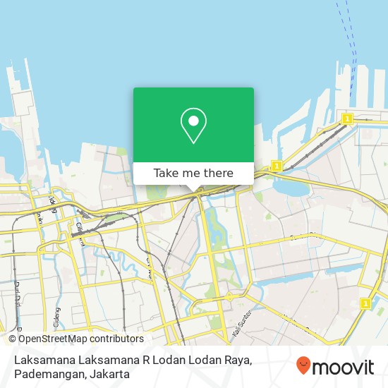 Laksamana Laksamana R Lodan Lodan Raya, Pademangan map