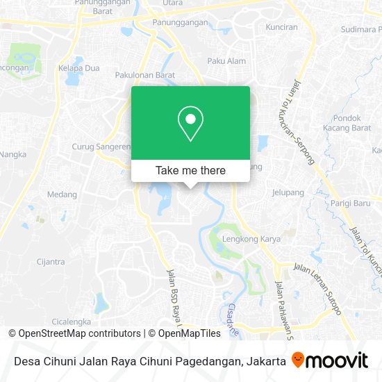 Desa Cihuni Jalan Raya Cihuni Pagedangan map