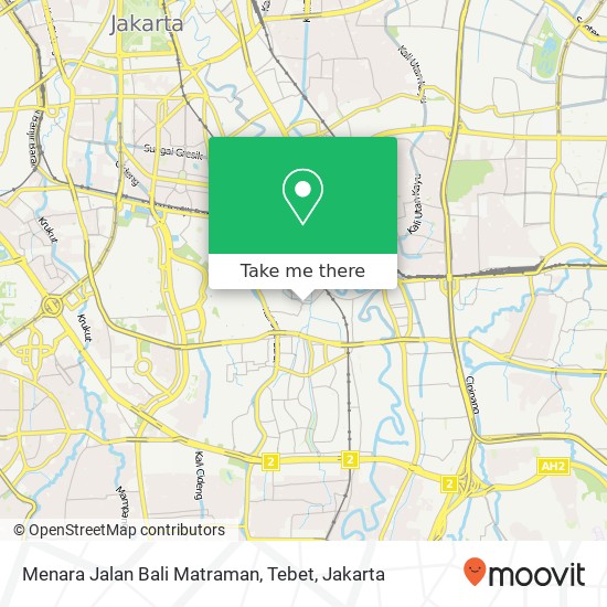 Menara Jalan Bali Matraman, Tebet map