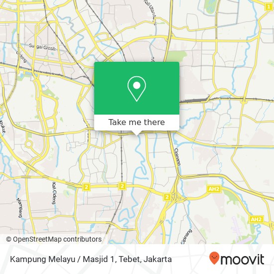 Kampung Melayu / Masjid 1, Tebet map