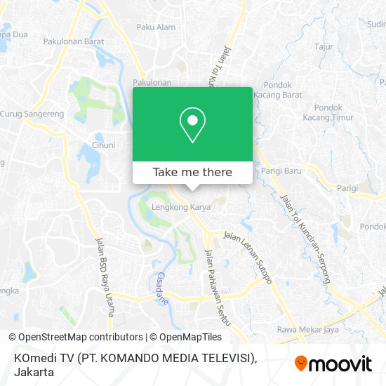 KOmedi TV (PT. KOMANDO MEDIA TELEVISI) map