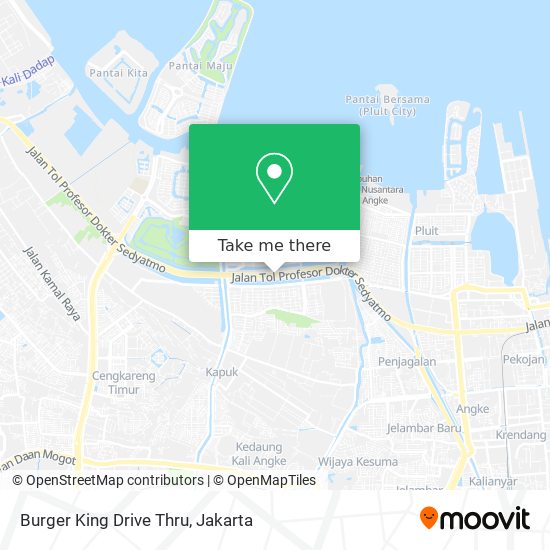 Burger King Drive Thru map