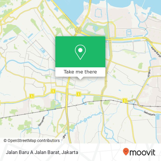 Jalan Baru A Jalan Barat map