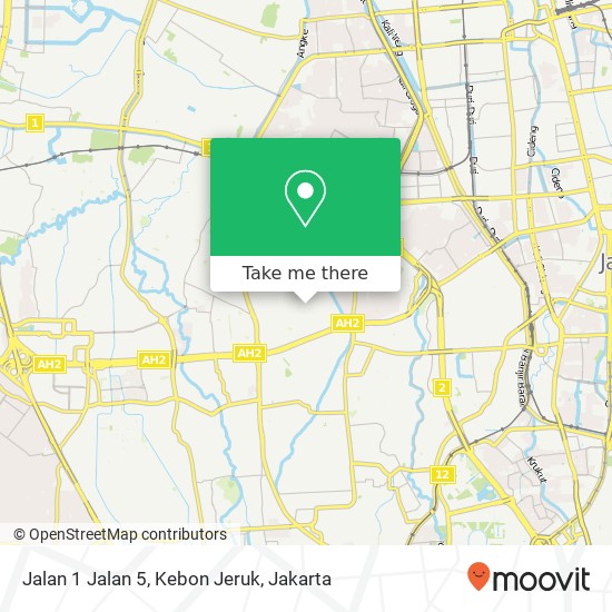 Jalan 1 Jalan 5, Kebon Jeruk map