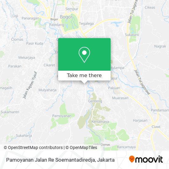 Pamoyanan Jalan Re Soemantadiredja map