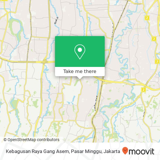 Kebagusan Raya Gang Asem, Pasar Minggu map