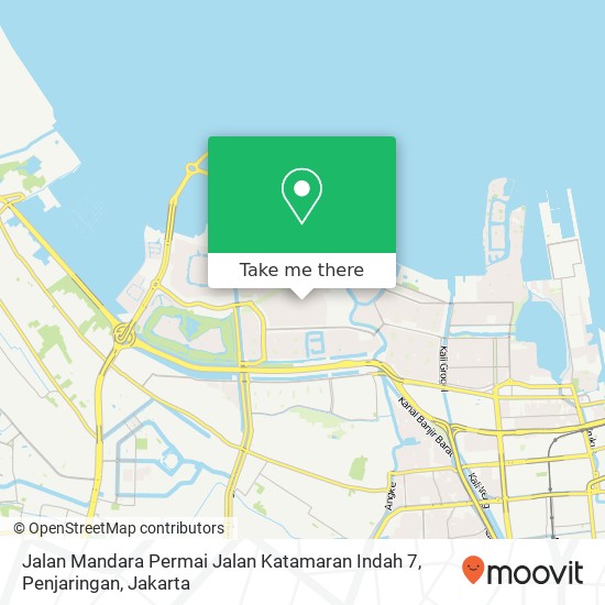 Jalan Mandara Permai Jalan Katamaran Indah 7, Penjaringan map