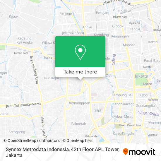 Synnex Metrodata Indonesia, 42th Floor APL Tower map