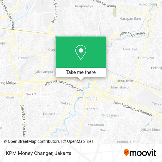 KPM Money Changer map