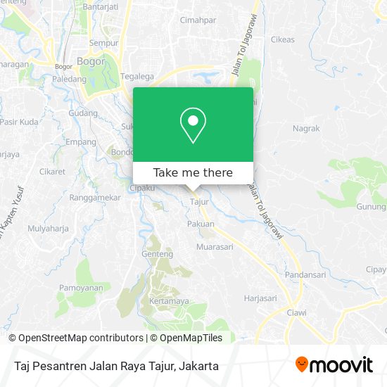 Taj Pesantren Jalan Raya Tajur map